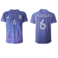 Camisa de time de futebol Argentina German Pezzella #6 Replicas 2º Equipamento Mundo 2022 Manga Curta
